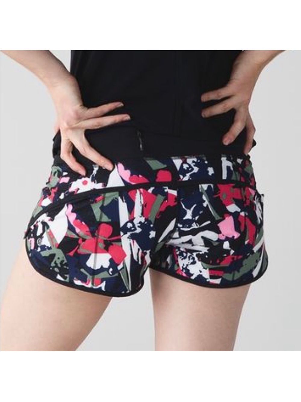 Lululemon Speed Short Rare Print Pop Cut Boom Juice Athletic Shorts Size 6